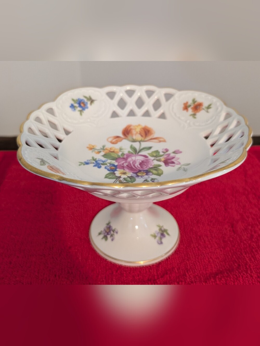 Vintage Compote Dish / Made In German Democratic Republik